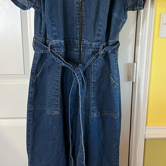 Ava & Viv Pants - Ava & Viv Blue Denim Jumpsuit